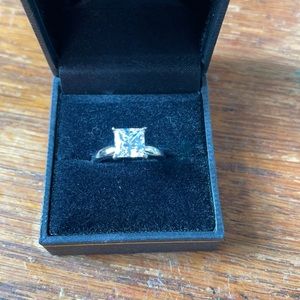 QVC princess cut ring Sz 7